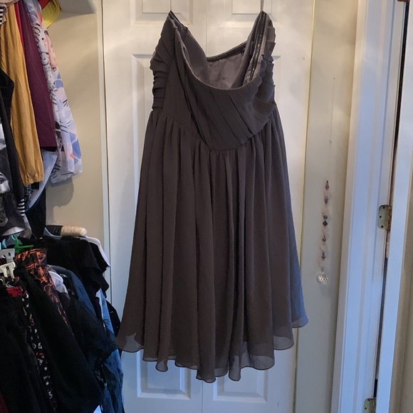Azazie Grey Bridesmaid Dress - Picture 5 of 7
